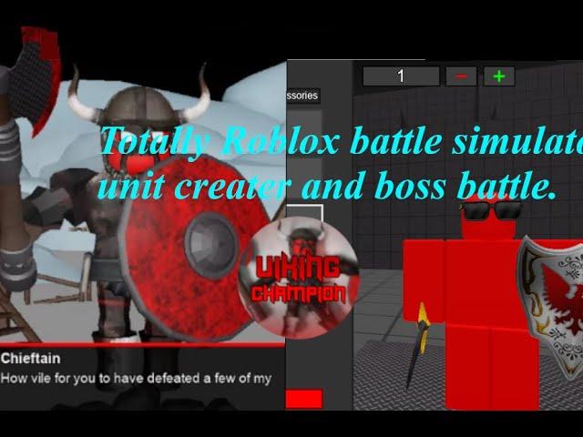 Totally Roblox Battle Simulator Boss Battle and Unit Creator