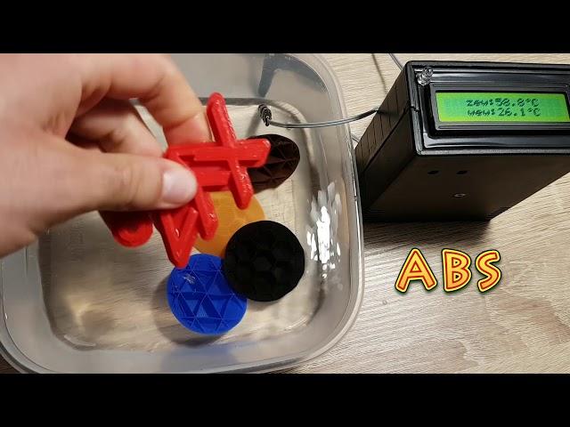 3D printing - ABS vs PLA temperature stress test