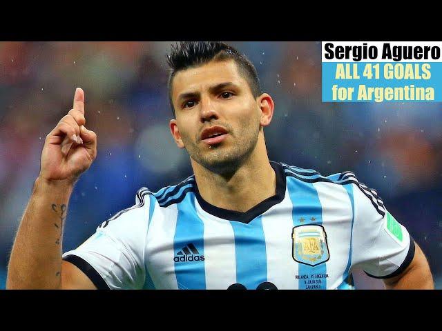 Sergio Aguero ◉ All 41 Goals for Argentina 