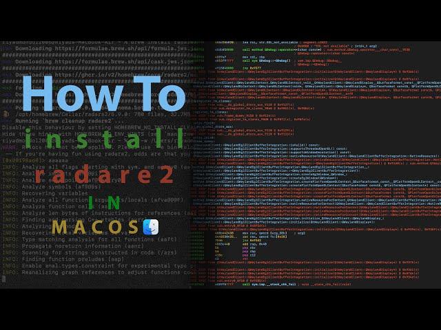 How to install Radare2 in MACOS.