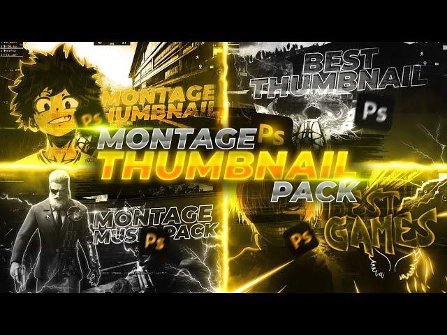 Montage Thumbnail Pack | Photoshop Template | Gaming Thumbnail | Psd Pack