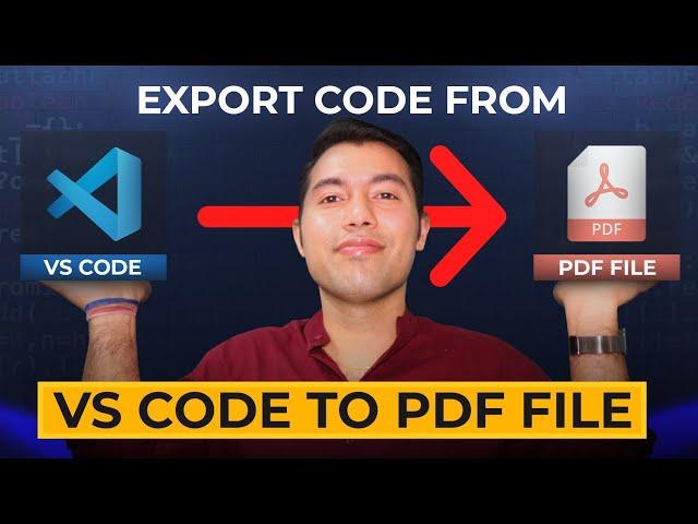 One Click to Export Code from VS Code to PDF Document File  Print Extension