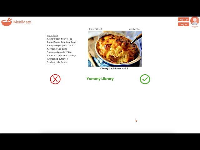 MealMate demo