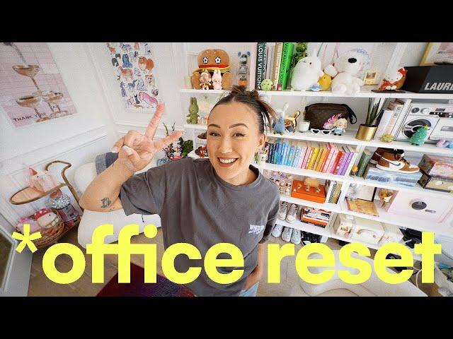 OFFICE RESET  decluttering + disneyland, lilo & stitch premiere and jellycats!