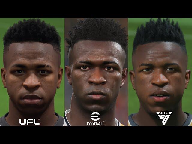 FC 24 vs EFootball vs UFL beta | Faces comparison 4K