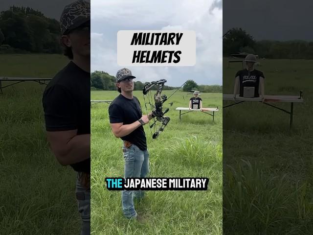 70 Pound Bow vs Military Helmets