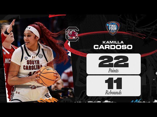 Kamilla Cardoso dominates with 22 points, 11 rebounds in Final Four win