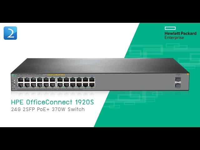 HPE Office Connect Switch 1920s Configuration & VLAN Configuration | Configure Switch HPE 1920s