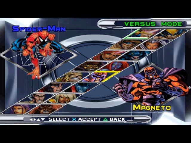 X-Men: Mutant Academy 2 All Characters [PS1]