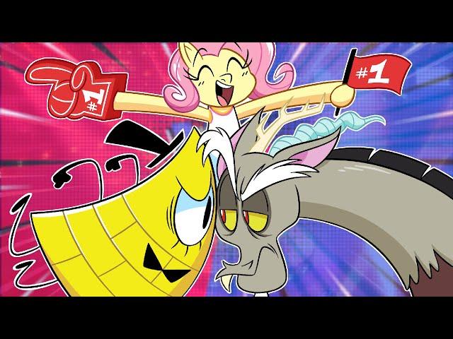 Fluttershy REACTS to BILL CYPHER VS DISCORD DEATH BATTLE | He lost 