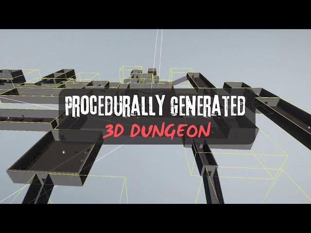 3D Procedural Dungeon Generation | Room based dungeon generation | Unity 3D