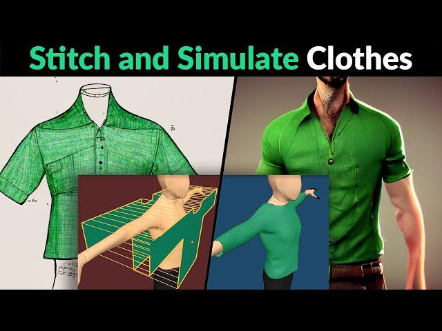 Blender Secrets - Cloth Simulation Sewing Basics