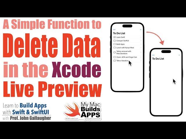 Bonus: Clear out data from SwiftUI Live Preview