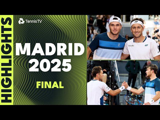 Jack Draper vs Casper Ruud For The Title!  | Madrid 2025 Final Highlights