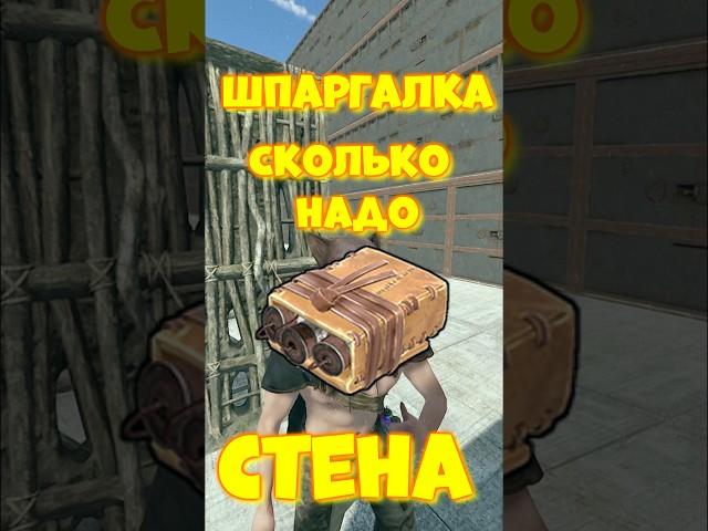 Сколько надо САЧЕЛЕЙ на РЕЙД стен в игре RUST / РАСТ  #rust #раст  #shortsrust #funny  #шпаргалка