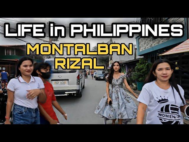 REAL LIFE SCENE in KASIGLAHAN VILLAGE | NICE WALK at RODRIGUEZ MONTALBAN RIZAL PHILIPPINES [4K] 