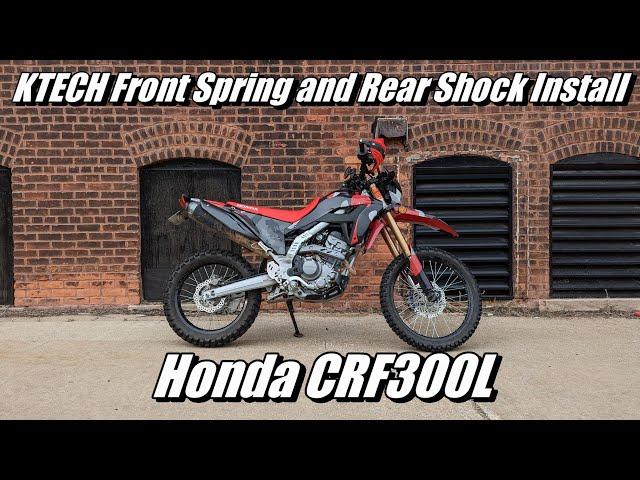 KTECH Front Spring and Rear Shock Install - Honda CRF300L