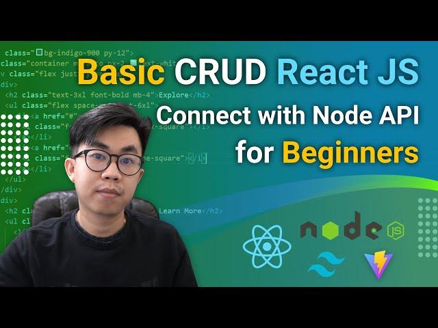 Build React JS CRUD Connecting to Node.js API for Beginners from Scratch