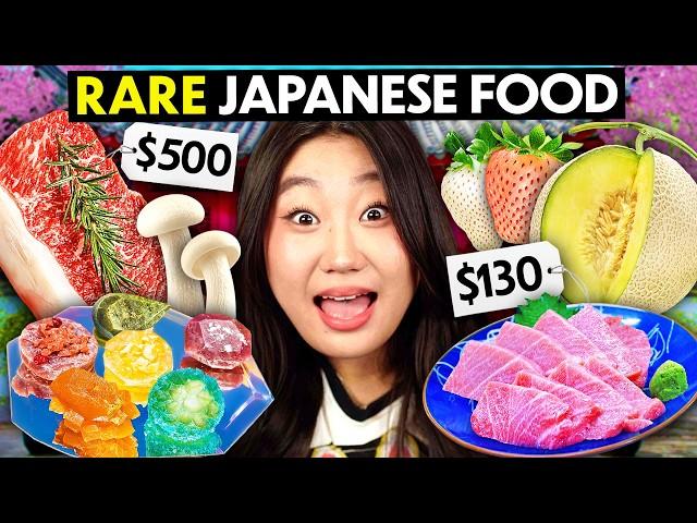 We Ate $3,000 Of Rare Japanese Foods! (O-Toro Sashimi, Tokyo Fruit Gems, Crown Melon)