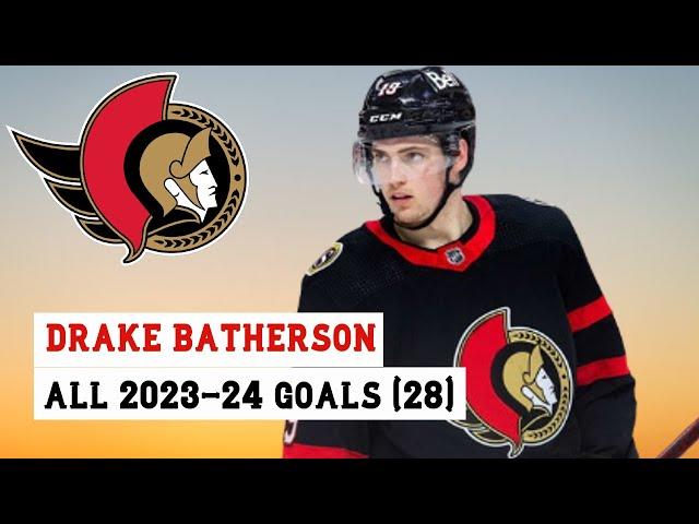 Drake Batherson (#19) All 28 Goals of the 2023-24 NHL Season