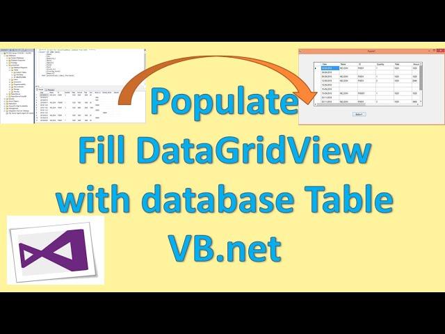 How to Populate DataGridView in vb.net