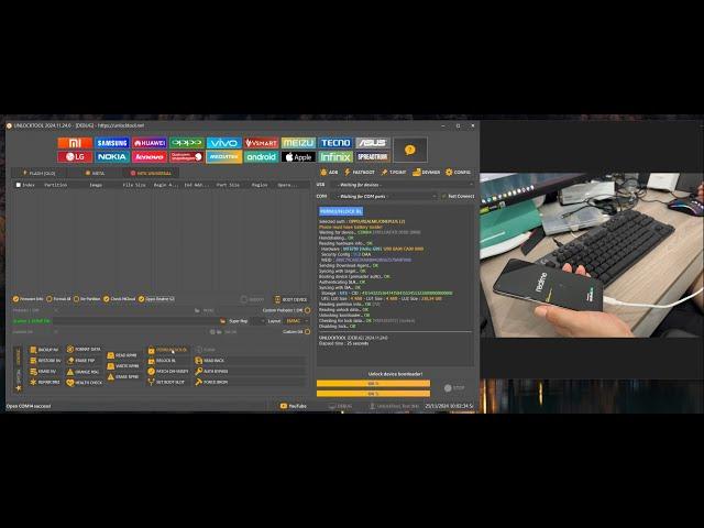 Unlock Bootloader, Read/Write RPMB MTK V6 MT6789, MT6835 Oppo/Realme, Tecno/Infinix with UnlockTool