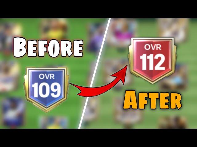  109 to 112 OVR Upgrading in FC Mobile 25!