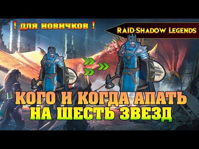 RAID Shadow Legens - Когда и кого апать на шесть звезд 6* ?