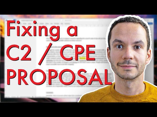 English teacher gives Cambridge English C2 Proficiency (CPE) writing feedback