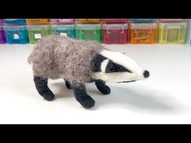 Needle Felt A Badger Tutorial