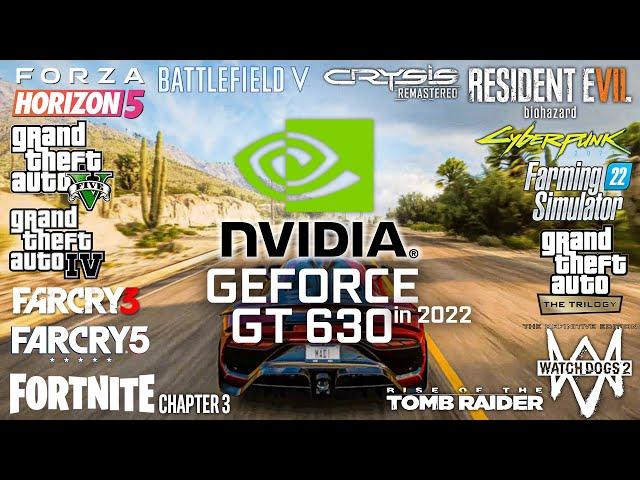 GeForce GT 630 in 2022 - Test in 27 Games