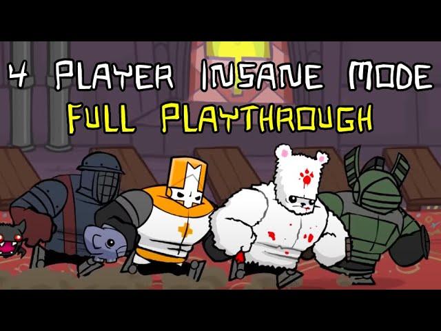 Castle Crashers - 4 Player Insane Mode Full Playthrough