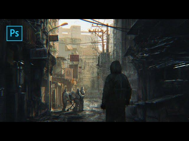 INFECTED - Concept Art Environment Design - Photoshop Timelapse