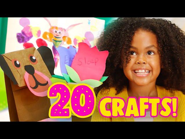 90 MINUTES of CREATIVE, BUDGET-FRIENDLY Crafts for Kids! | Tab Time Season 1 + 2 Craft Compilation