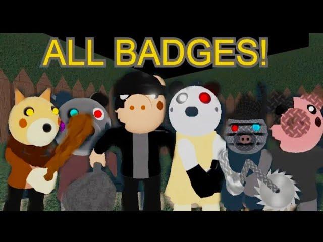 HOW TO GET ALL 27 BADGES IN PIGGY ROLEPLAY (KOREAN).