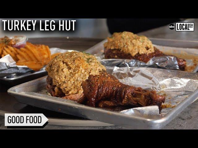 TURKEY LEG HUT: World Famous Stuffed Turkey Legs | Is it Worth the Wait?