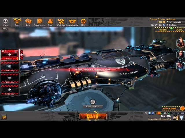 Star conflict: Building Rank 11 destroyer (Antares)