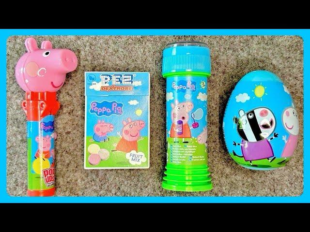 Satisfying Peppa Pig Video | Candy ASMR | Lollipops Surprise Egg and Sweets opening | funny video