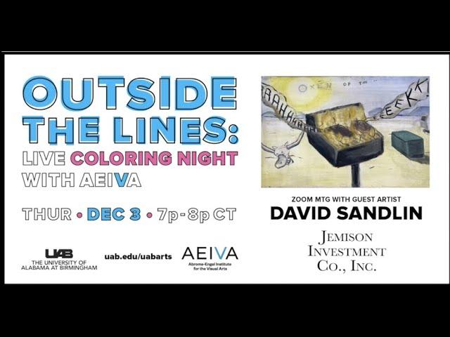 Outside the Lines LIVE Coloring Night with AEIVA ft. David Sandlin