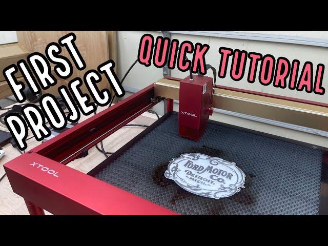 Quick and Easy First Project Tutorial xTool D1 Pro Laser Cutter