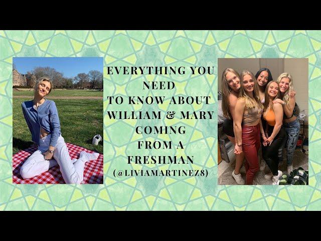 WILLIAM AND MARY FRESHMAN ADVICE! (dorms, food, out-of-state tuition, and parties?!?!)