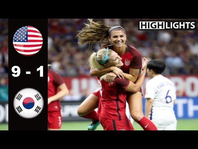 USA vs Korea Republic 9 - 1 All Goals & Highlights | Last 2 Games