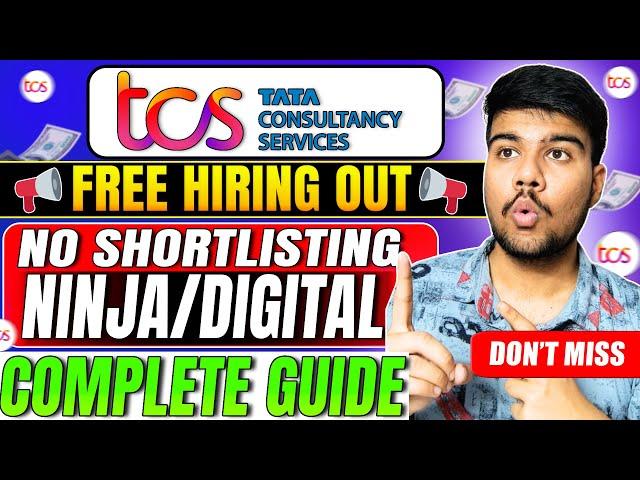 TCS Free Hiring Begins! Ninja & Digital Roles Worth 11LPA