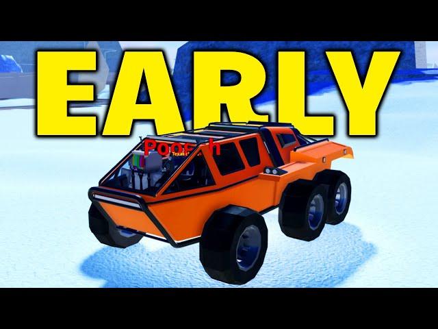 Playing with the Frost Crawler EARLY! (Roblox Jailbreak)