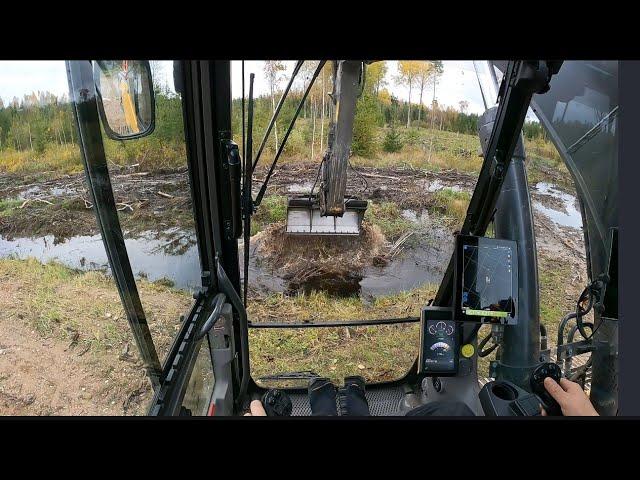 Cleaning the ditch after a beaver visit - Part 2