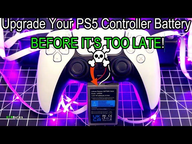 PS5 DualSense Controller Battery UPGRADE / Replacement EASY TUTORIAL!