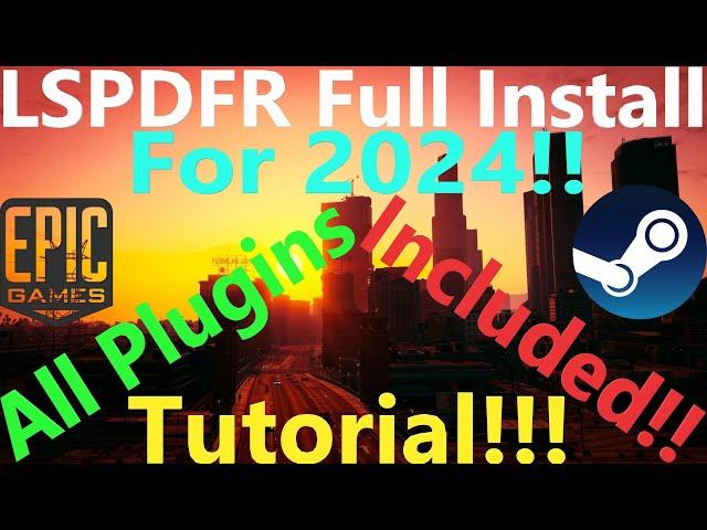 LSPDFR Full Install Tutorial! | All Plugins Included! | 2024! | #criminaljusticeyoutube