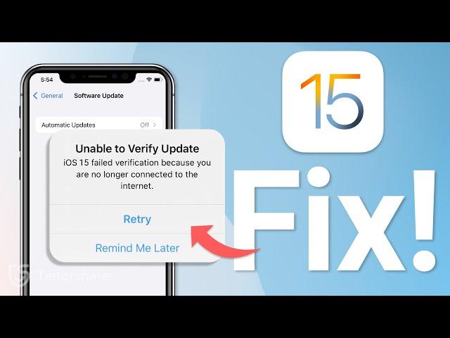 Unable to Verify Update iOS 15 & iOS 16? Here is the Fix