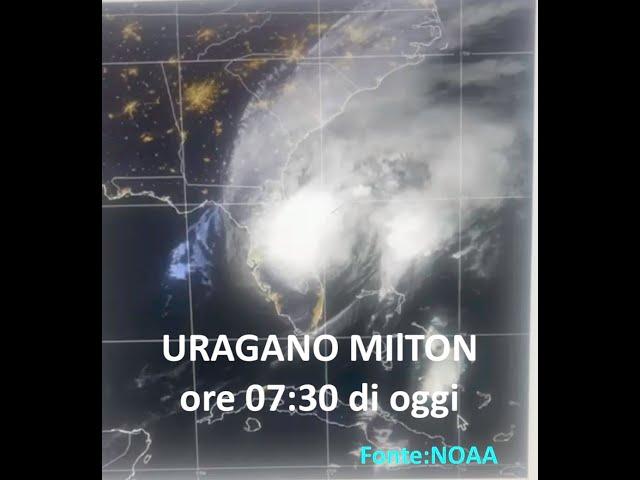 L'uragano Milton alle ore 07:30 di oggi, giovedì