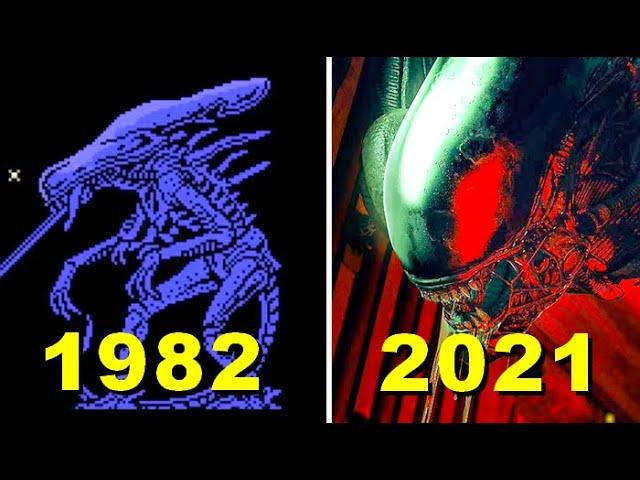 Evolution of aliens Games 1982-2021